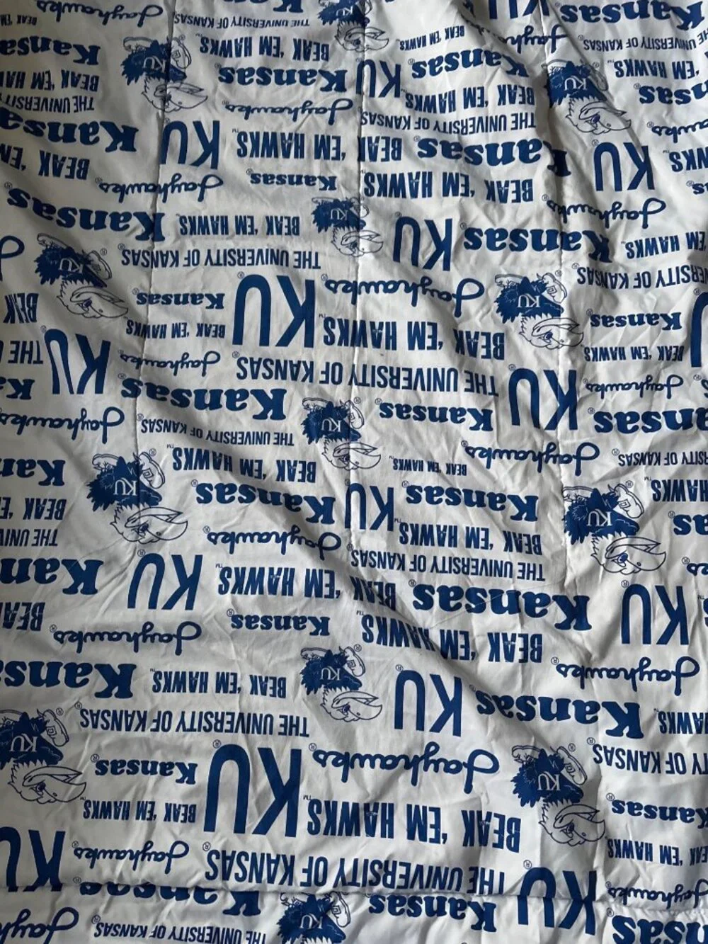 The University Of Kansas Jayhawks Logo Polyester Blanket By Northwest 84